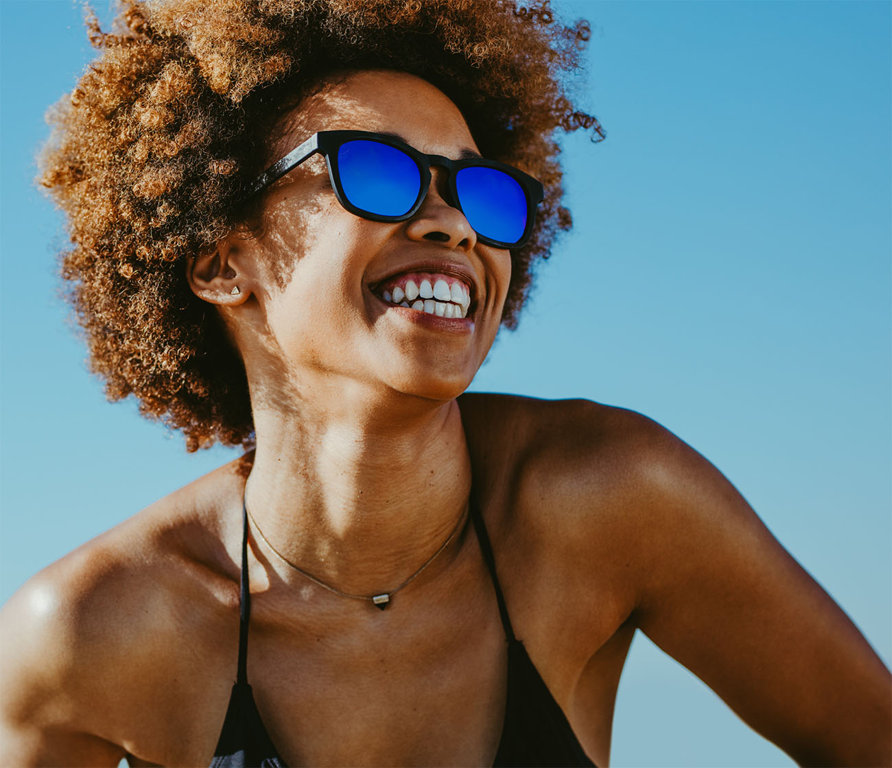 Smiling person